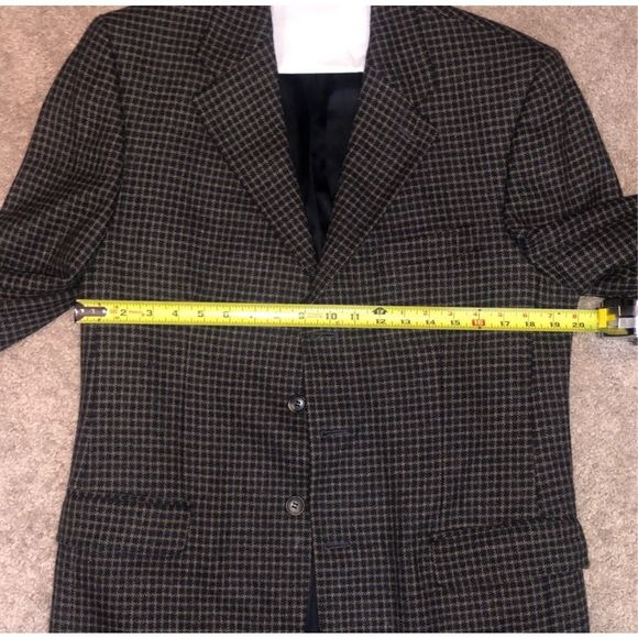 MASSIMO DUTTI HANDMADE OVERSIZED WOOL CHECK TARTAN COAT RARE Size 48/38 - Picture 8 of 9